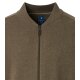 REDMOND Casual Herren Strickjacke College Zipper Comfort Braun