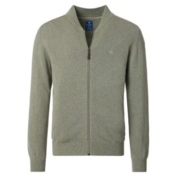 REDMOND Casual Herren Strickjacke Zipper Comfort Salbeigrün