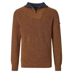 REDMOND Casual Herren Strick-Troyer Zipper Comfort...
