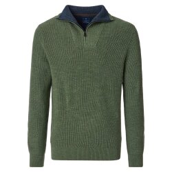 REDMOND Casual Herren Strick-Troyer Zipper Comfort...