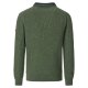 REDMOND Casual Herren Strick-Troyer Zipper Comfort Baumwollmix Grün