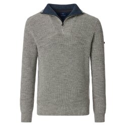 REDMOND Casual Herren Strick-Troyer Zipper Comfort...
