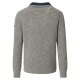 REDMOND Casual Herren Strick-Troyer Zipper Comfort Baumwollmix Grau