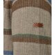 REDMOND Casual Herren Strick-Troyer Zipper Comfort Braun gestreift