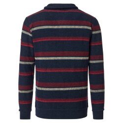 REDMOND Casual Herren Strick-Troyer Zipper Comfort Rot...