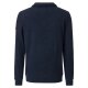 REDMOND Casual Herren Strick-Troyer Zipper Comfort Blau