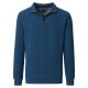 REDMOND Casual Herren Strick-Troyer Zipper Comfort Blau