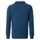 REDMOND Casual Herren Strick-Troyer Zipper Comfort Blau