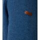 REDMOND Casual Herren Strick-Troyer Zipper Comfort Blau