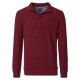 REDMOND Casual Herren Strick-Troyer Zipper Comfort Rot