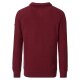 REDMOND Casual Herren Strick-Troyer Zipper Comfort Rot