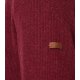 REDMOND Casual Herren Strick-Troyer Zipper Comfort Rot
