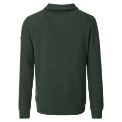 REDMOND Casual Herren Strick-Troyer Zipper Comfort Grün