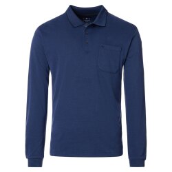 REDMOND Casual Herren Polo-Shirt Langarm Comfort Bi-Color...