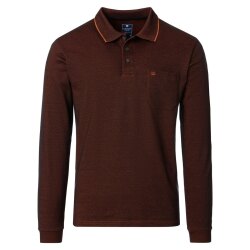 REDMOND Casual Herren Polo-Shirt Langarm Comfort Bi-Color...