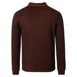 REDMOND Casual Herren Polo-Shirt Langarm Comfort Bi-Color...