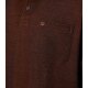 REDMOND Casual Herren Polo-Shirt Langarm Comfort Bi-Color Terra