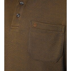 REDMOND Casual Herren Polo-Shirt Langarm Comfort Bi-Color...