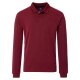 REDMOND Casual Herren Polo-Shirt Langarm Comfort Bi-Color Rot