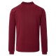 REDMOND Casual Herren Polo-Shirt Langarm Comfort Bi-Color Rot
