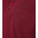 REDMOND Casual Herren Polo-Shirt Langarm Comfort Bi-Color Rot