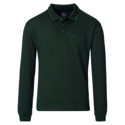 REDMOND Casual Herren Polo-Shirt Langarm Comfort Bi-Color...