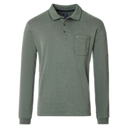 REDMOND Casual Herren Polo-Shirt Langarm Comfort Bi-Color...