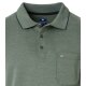 REDMOND Casual Herren Polo-Shirt Langarm Comfort Bi-Color Hellgrün