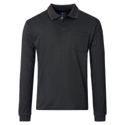 REDMOND Casual Herren Polo-Shirt Langarm Comfort Bi-Color...