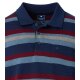 REDMOND Casual Herren Polo-Shirt Langarm Comfort Blau gestreift