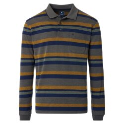 REDMOND Casual Herren Polo-Shirt Langarm Comfort...