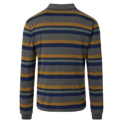REDMOND Casual Herren Polo-Shirt Langarm Comfort...