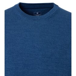 REDMOND Casual Herren Pullover Langarm Rundhals Comfort Blau