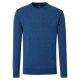 REDMOND Casual Herren Pullover Langarm Rundhals Comfort Blau