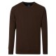 REDMOND Casual Herren Pullover Langarm Rundhals Comfort Braun