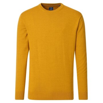 REDMOND Casual Herren Pullover Langarm Rundhals Comfort Gelb