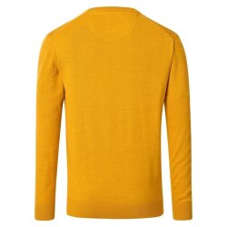 REDMOND Casual Herren Pullover Langarm Rundhals Comfort Gelb