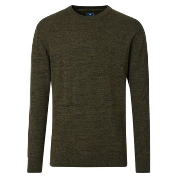 REDMOND Casual Herren Pullover Langarm Rundhals Comfort Grün