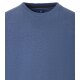 REDMOND Casual Herren Pullover Langarm Rundhals Comfort Mittelblau