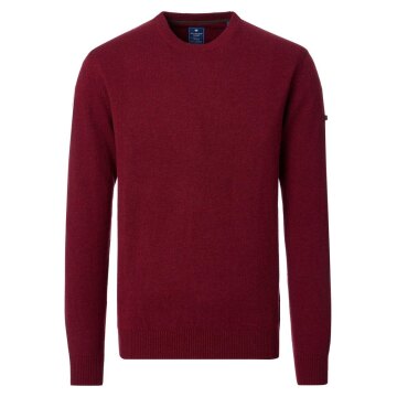 REDMOND Casual Herren Pullover Langarm Rundhals Comfort Rot