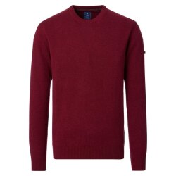 REDMOND Casual Herren Pullover Langarm Rundhals Comfort Rot