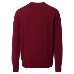 REDMOND Casual Herren Pullover Langarm Rundhals Comfort Rot