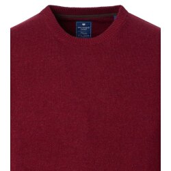 REDMOND Casual Herren Pullover Langarm Rundhals Comfort Rot