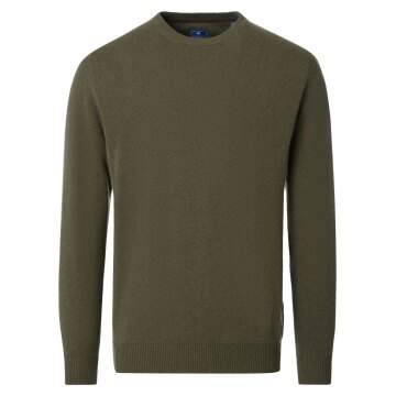 REDMOND Casual Herren Pullover Langarm Rundhals Comfort Grün