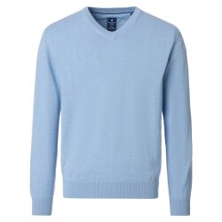 REDMOND Casual Herren Pullover Langarm V-Neck Comfort...