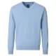 REDMOND Casual Herren Pullover Langarm V-Neck Comfort Hellblau