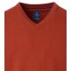 REDMOND Casual Herren Pullover Langarm V-Neck Comfort Terra