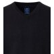 REDMOND Casual Herren Pullover Langarm V-Neck Comfort Schwarz