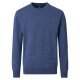 REDMOND Casual Herren Pullover Langarm Rundhals Comfort Mittelblau