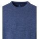 REDMOND Casual Herren Pullover Langarm Rundhals Comfort Mittelblau